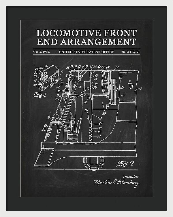 Locomotive Front End Arrangement Chalkboard Patent Us2170791