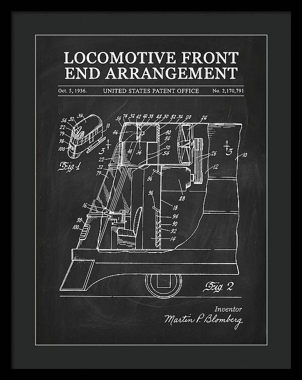 Locomotive Front End Arrangement Chalkboard Patent Us2170791