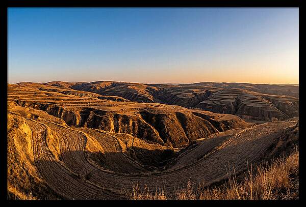 Loess Hills Panorama At Dusk