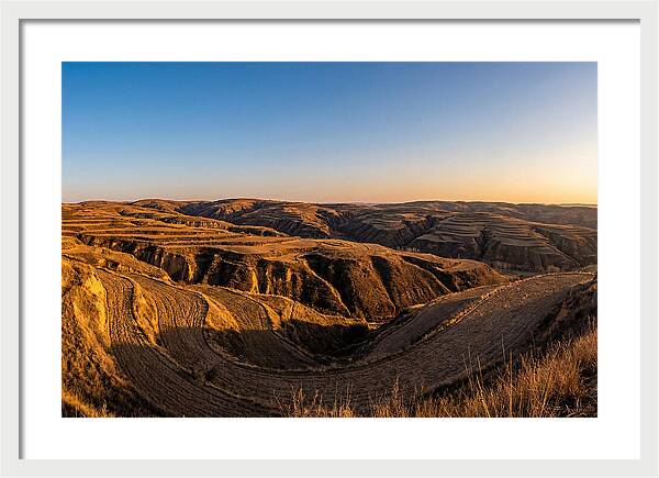 Loess Hills Panorama At Dusk
