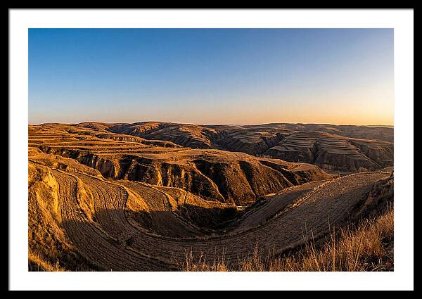 Loess Hills Panorama At Dusk