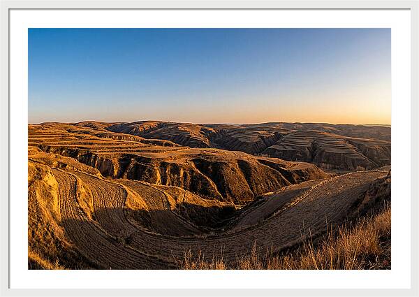 Loess Hills Panorama At Dusk