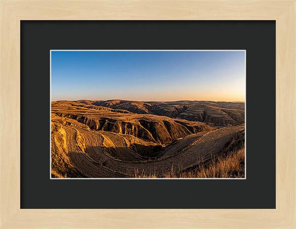Loess Hills Panorama At Dusk