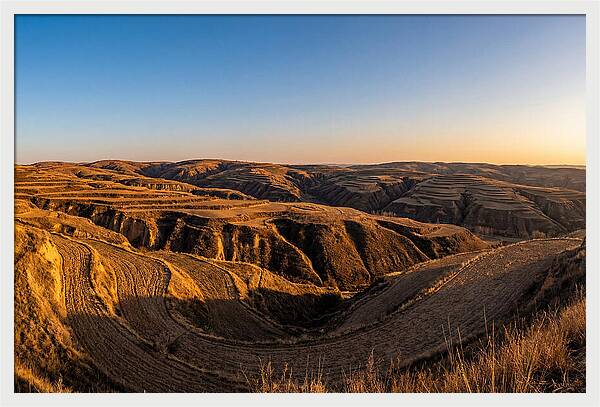 Loess Hills Panorama At Dusk