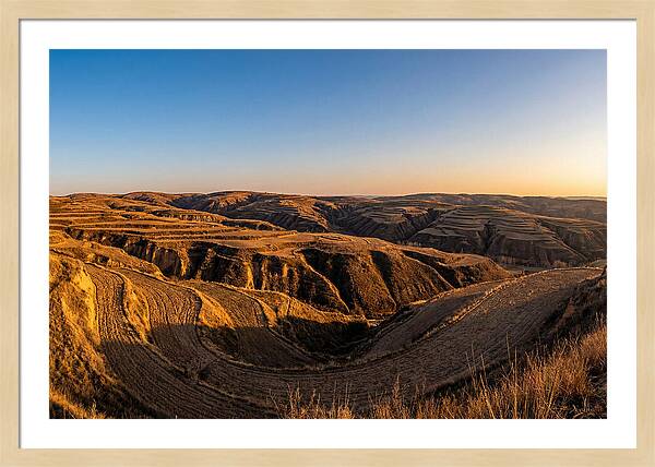 Loess Hills Panorama At Dusk