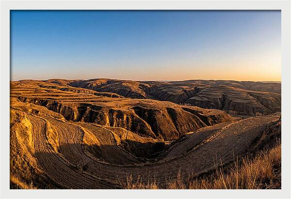 Loess Hills Panorama At Dusk