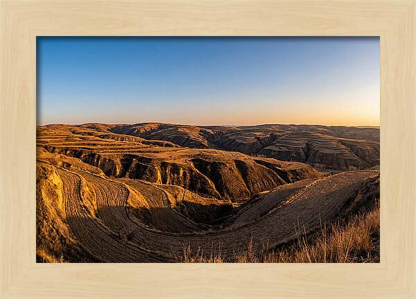 Loess Hills Panorama At Dusk