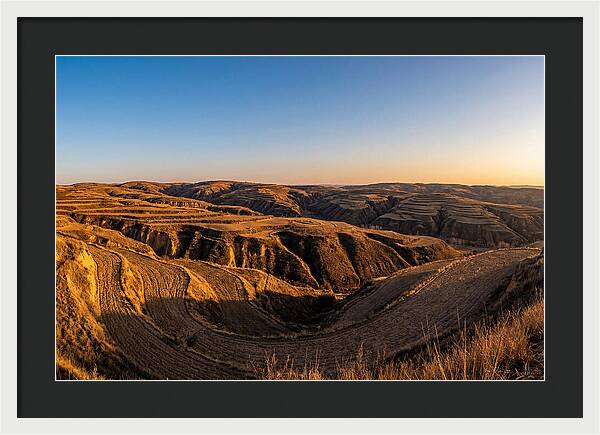 Loess Hills Panorama At Dusk