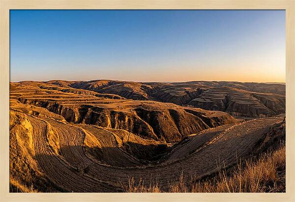 Loess Hills Panorama At Dusk