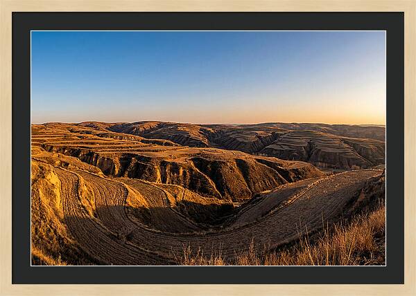 Loess Hills Panorama At Dusk