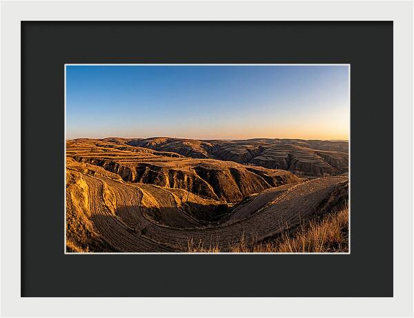 Loess Hills Panorama At Dusk