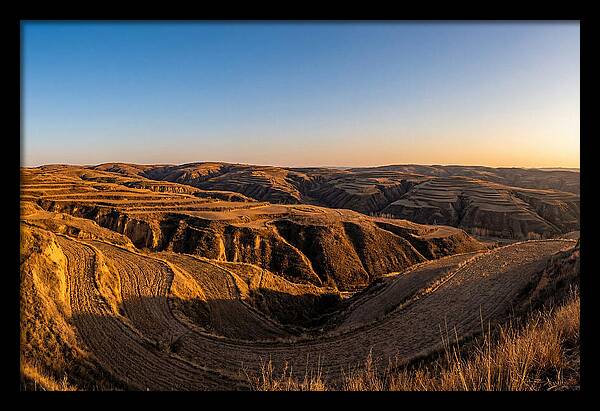 Loess Hills Panorama At Dusk