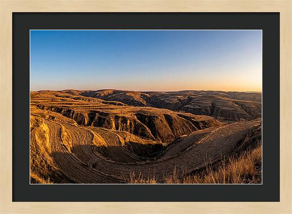 Loess Hills Panorama At Dusk