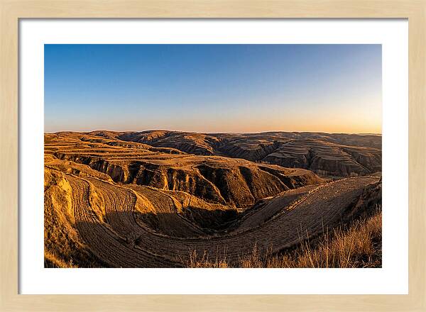 Loess Hills Panorama At Dusk