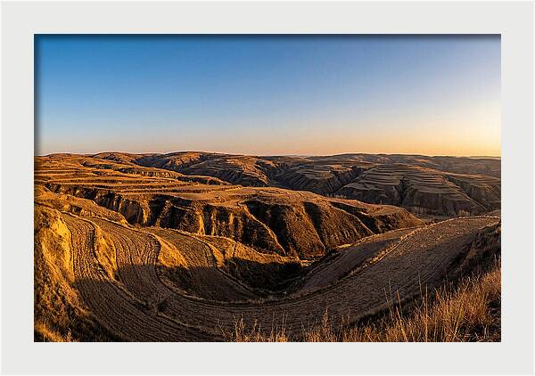 Loess Hills Panorama At Dusk
