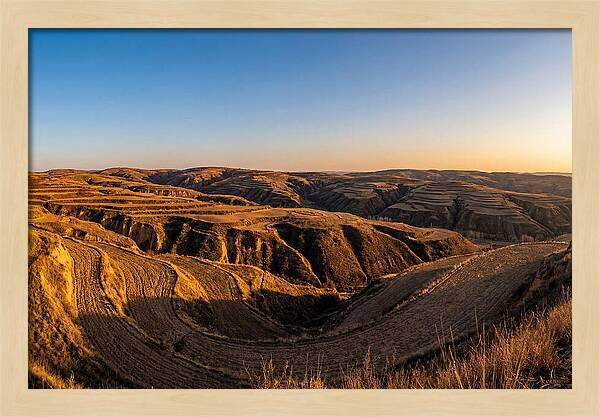 Loess Hills Panorama At Dusk