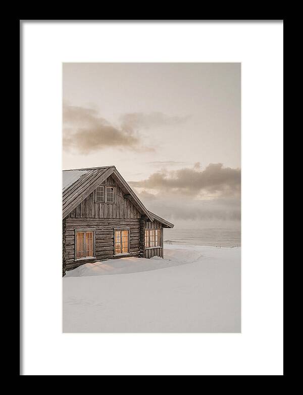 Log Cabin In The Snow