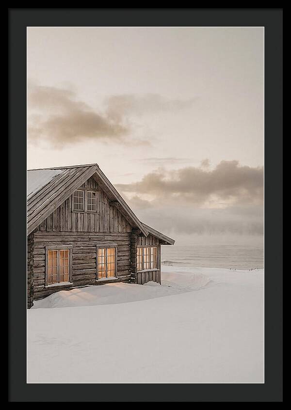 Log Cabin In The Snow