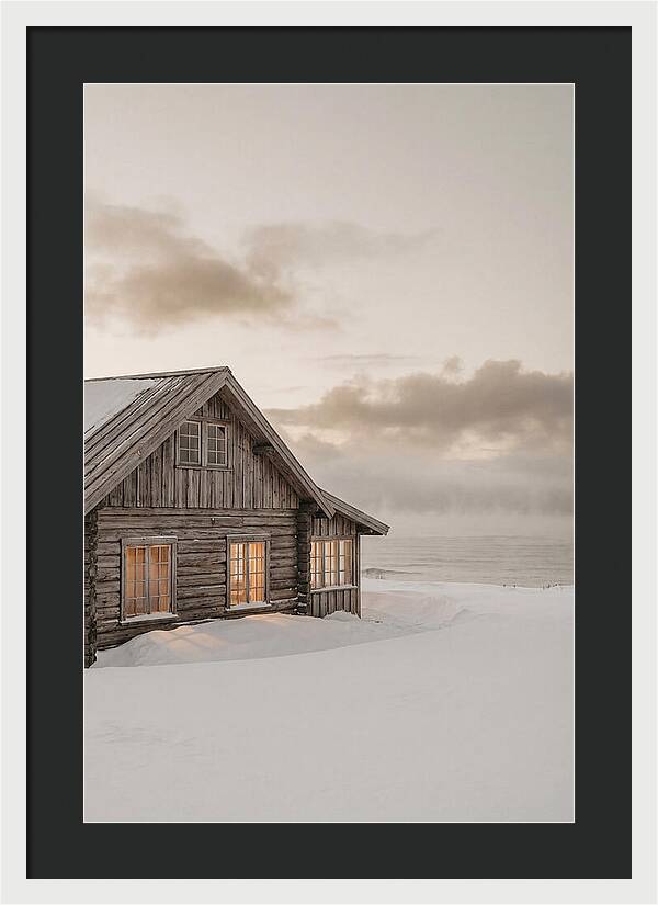 Log Cabin In The Snow