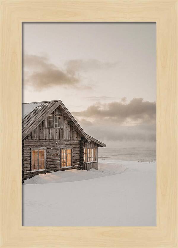 Log Cabin In The Snow
