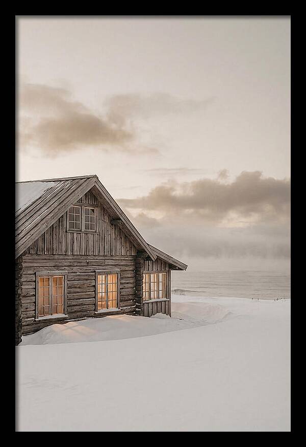 Log Cabin In The Snow