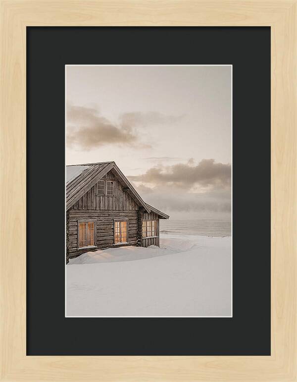 Log Cabin In The Snow