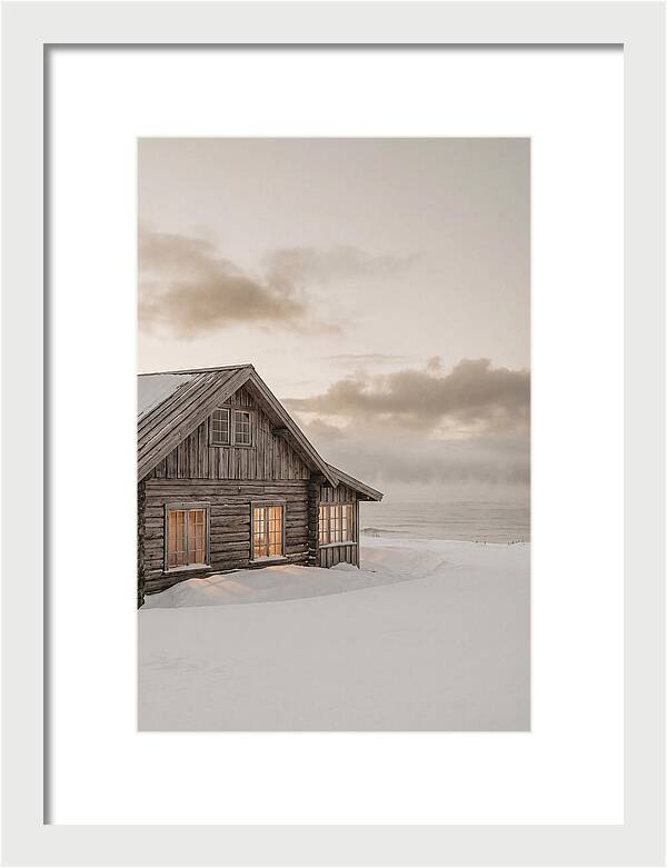 Log Cabin In The Snow