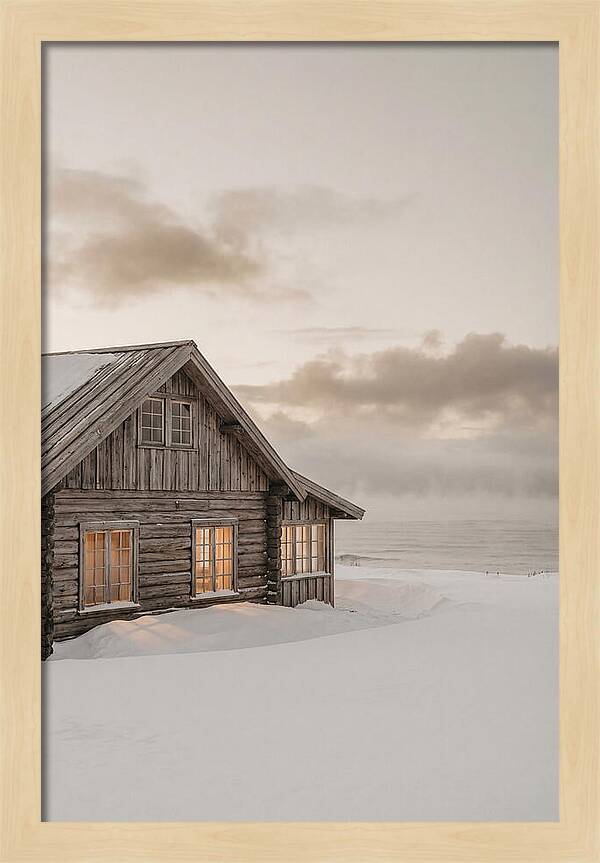 Log Cabin In The Snow