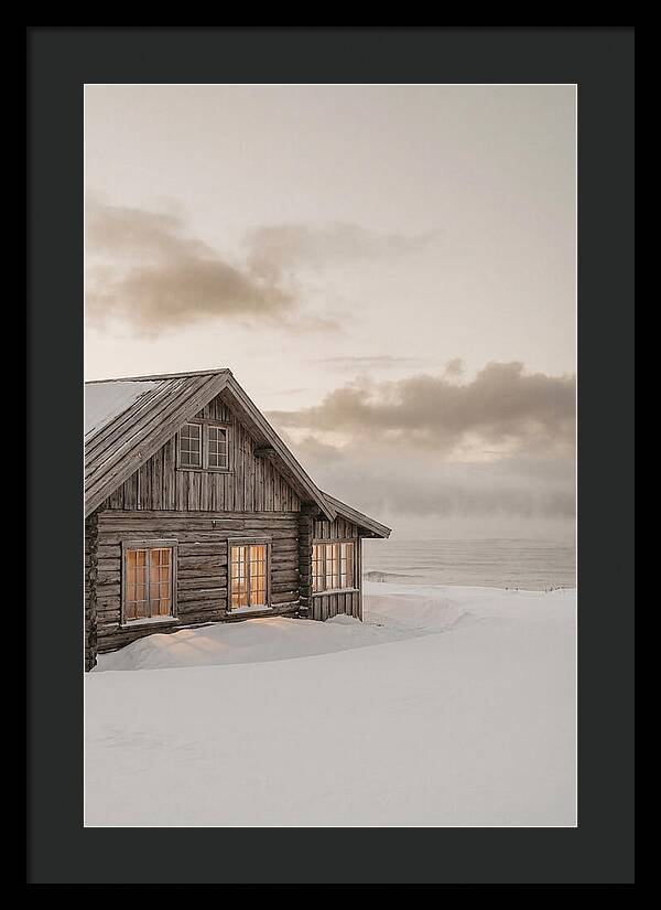 Log Cabin In The Snow