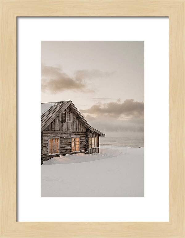 Log Cabin In The Snow