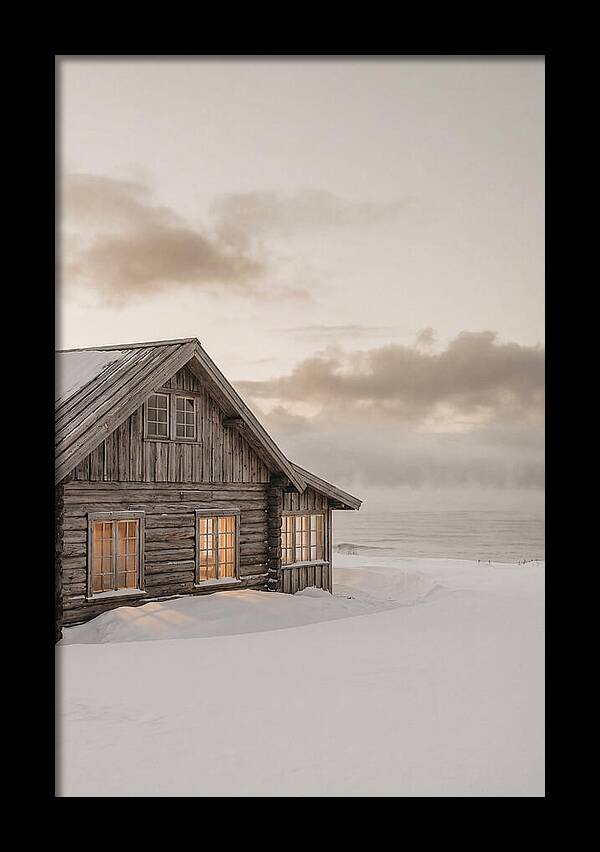 Log Cabin In The Snow