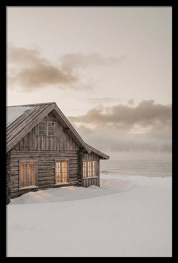 Log Cabin In The Snow