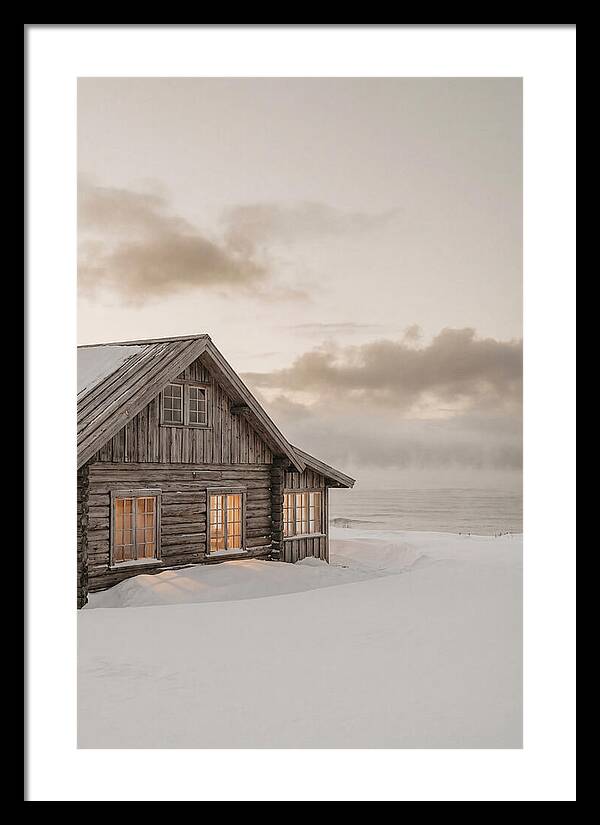Log Cabin In The Snow