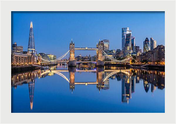 London Skyline At Blue Hour