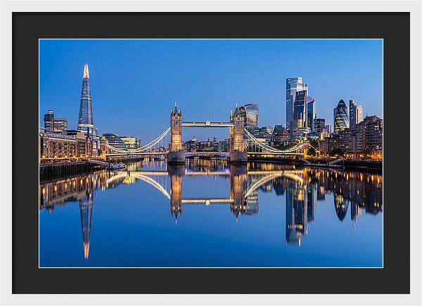 London Skyline At Blue Hour
