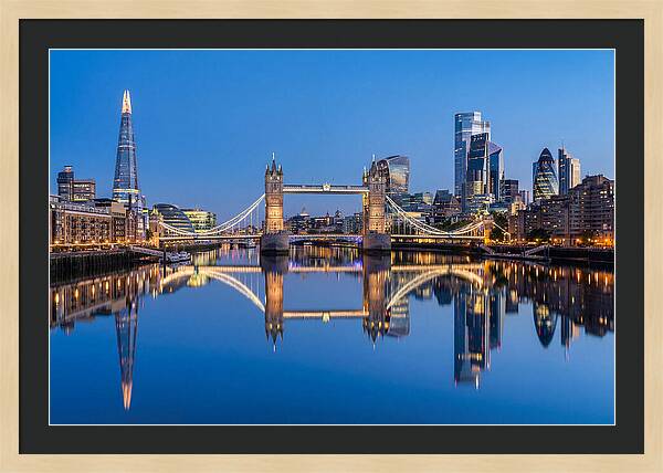 London Skyline At Blue Hour