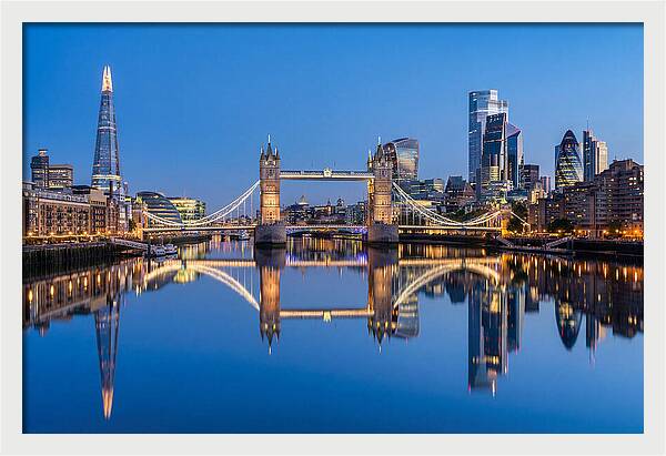 London Skyline At Blue Hour