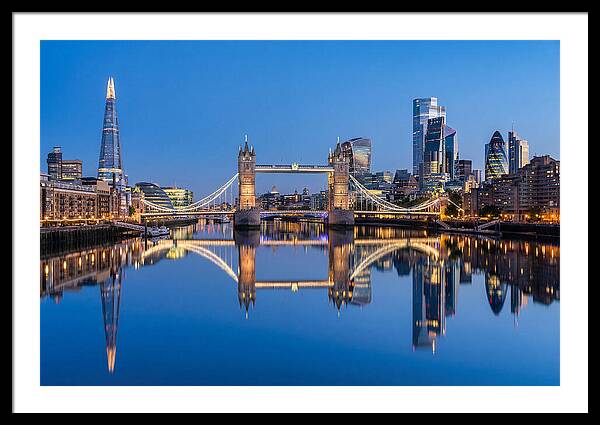 London Skyline At Blue Hour