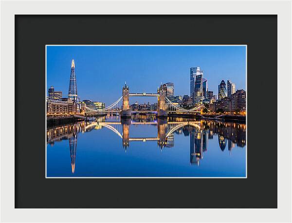London Skyline At Blue Hour