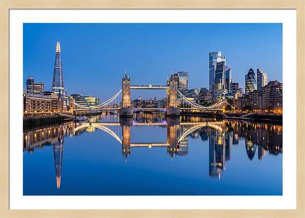 London Skyline At Blue Hour