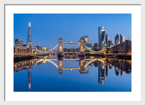 London Skyline At Blue Hour