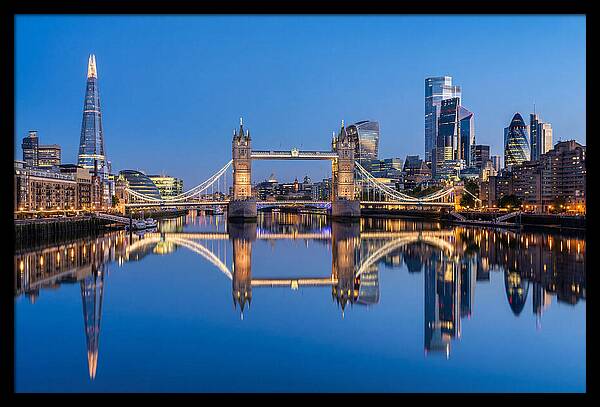 London Skyline At Blue Hour