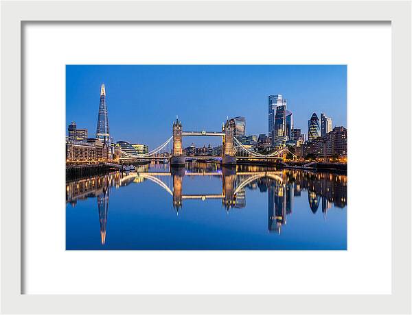 London Skyline At Blue Hour