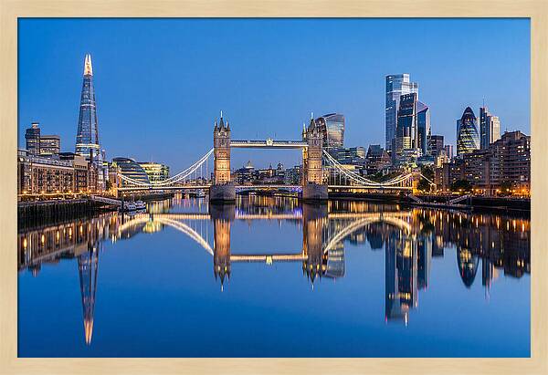 London Skyline At Blue Hour