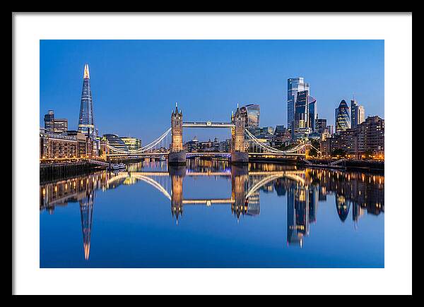 London Skyline At Blue Hour