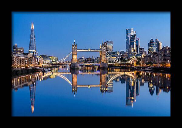 London Skyline At Blue Hour