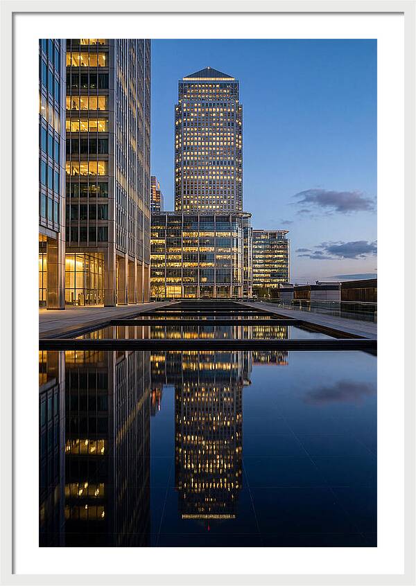 Londons Canary Wharf Reflections