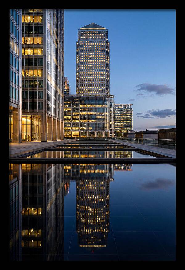Londons Canary Wharf Reflections
