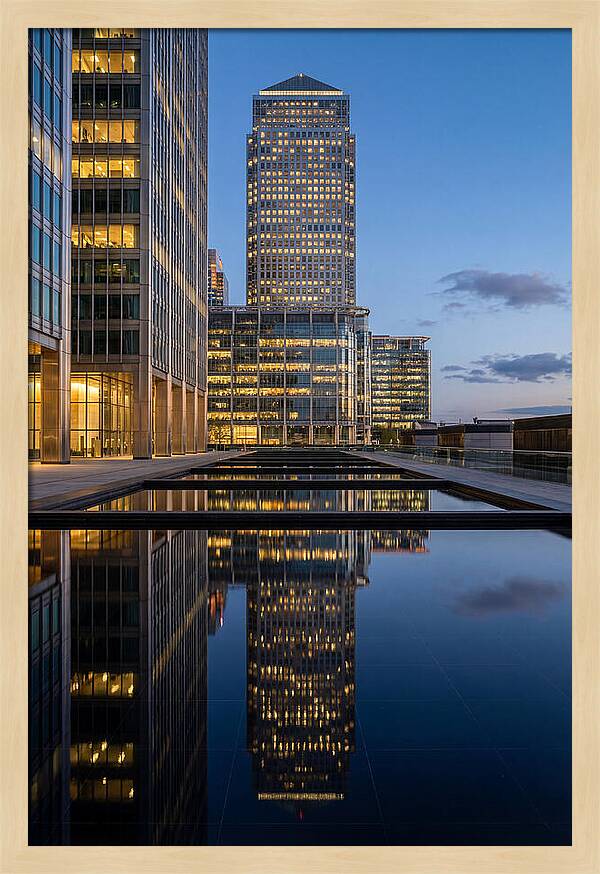 Londons Canary Wharf Reflections