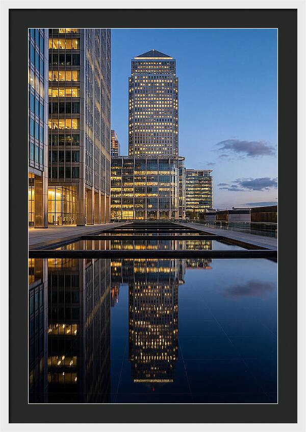 Londons Canary Wharf Reflections